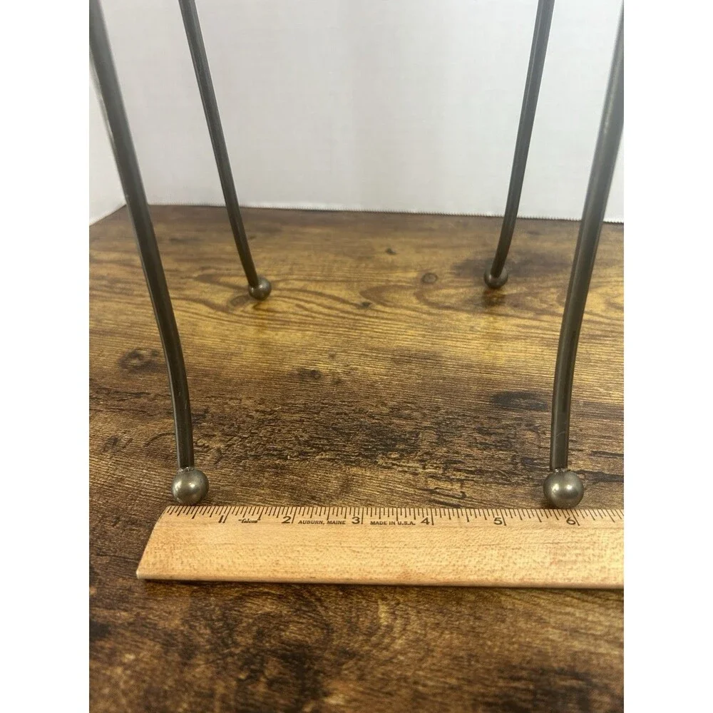 Vintage Style Silver Gray Freestanding 2 Bar Hand Towel Holder Vanity Counter